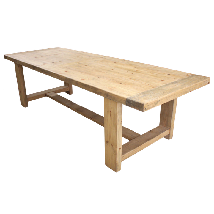 2.8M SCRUBBED H BASE DINING TABLE 