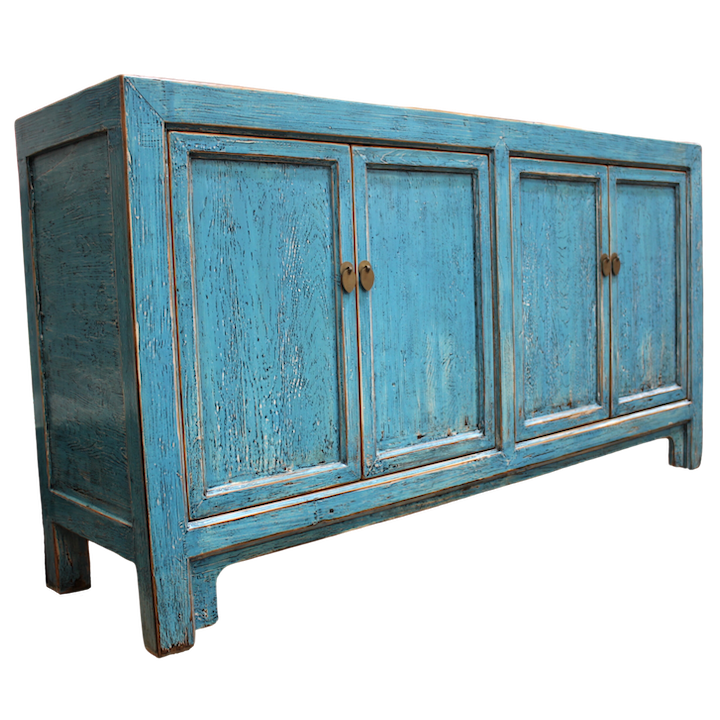 1.6M 4-DOOR BLUE LACQUERED SIDEBOARD