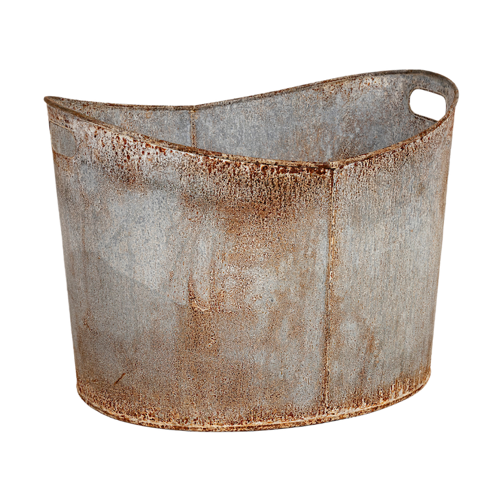 GALVANISED BOW TUB [Size: Medium]