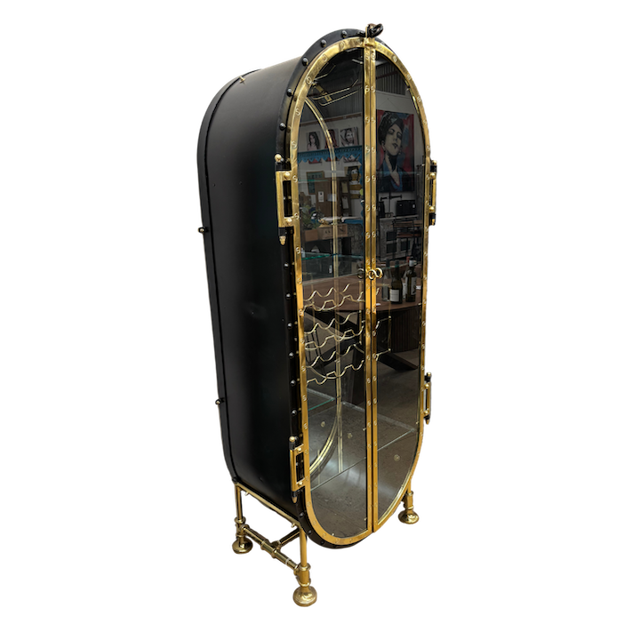 OVAL NAUTILUS DRINKS CABINET