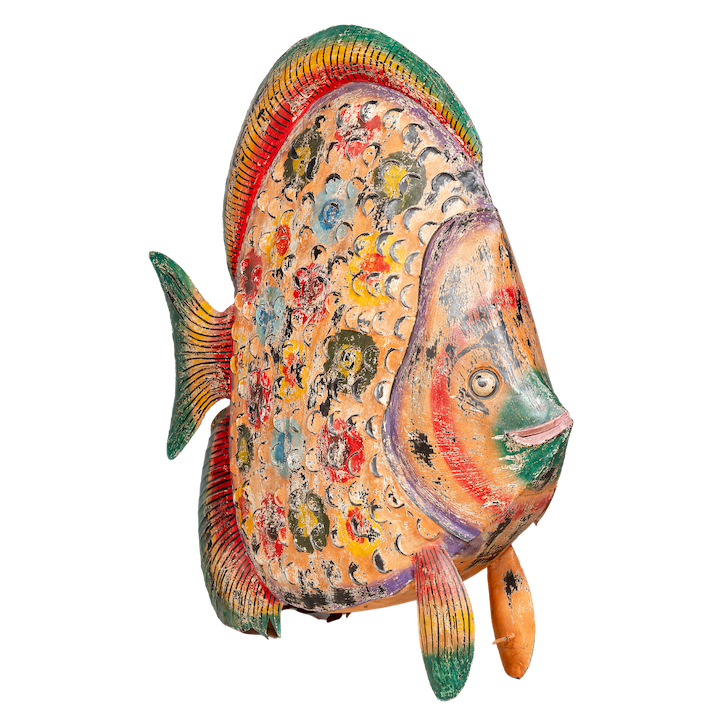 XL ORANGE FISH CANDLE HOLDER