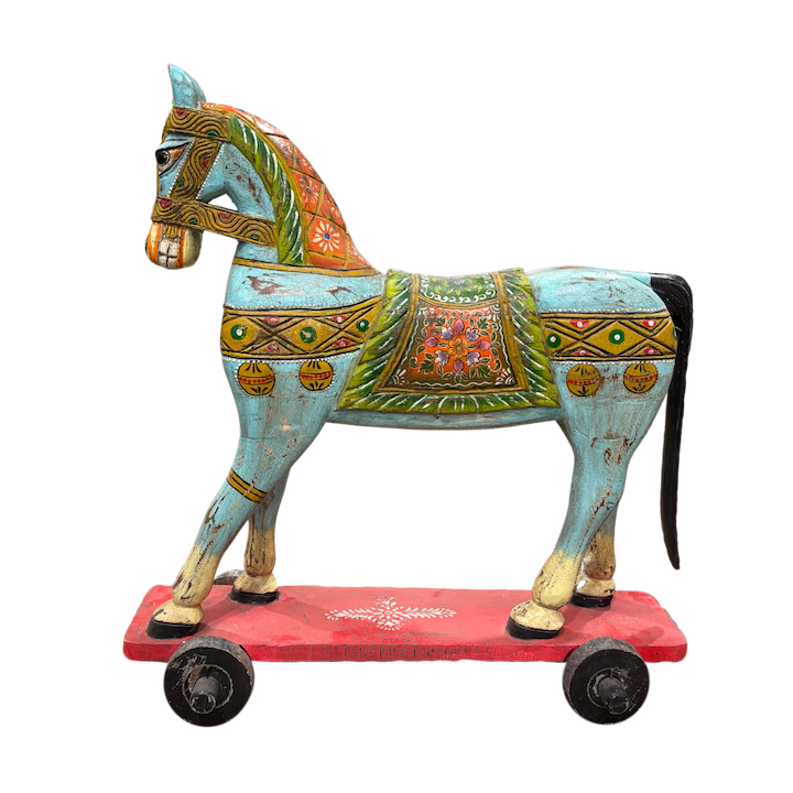 PAINTED HORSE ON WHEELS