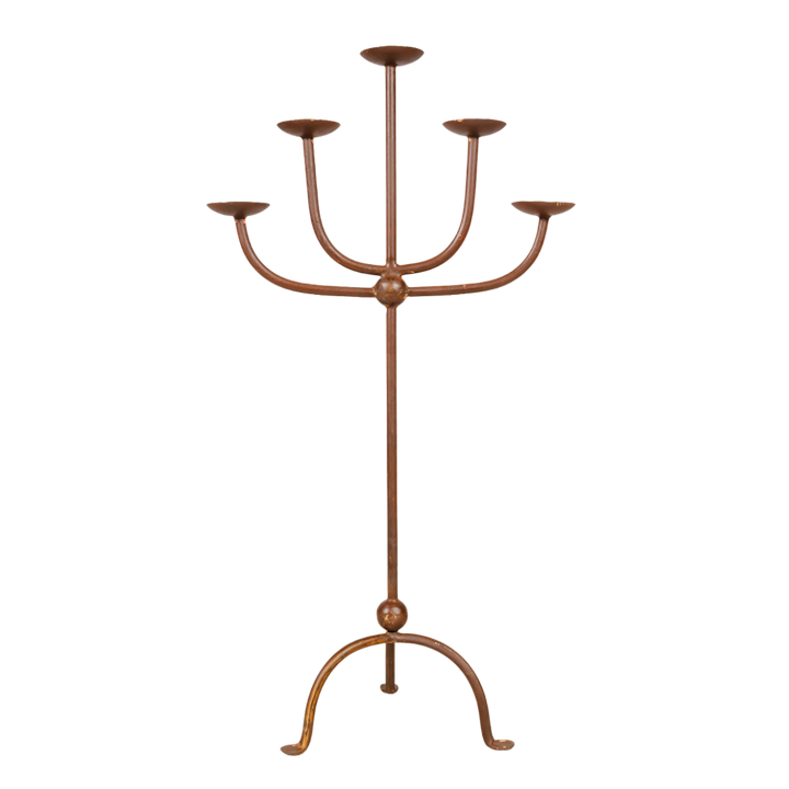 TALL IRON CANDELABRA