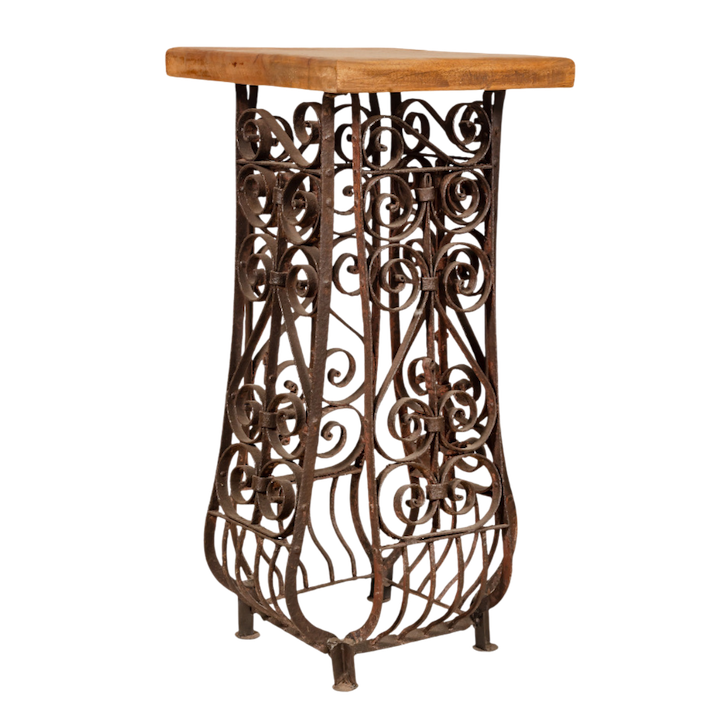 WROUGHT IRON SIDE TABLE