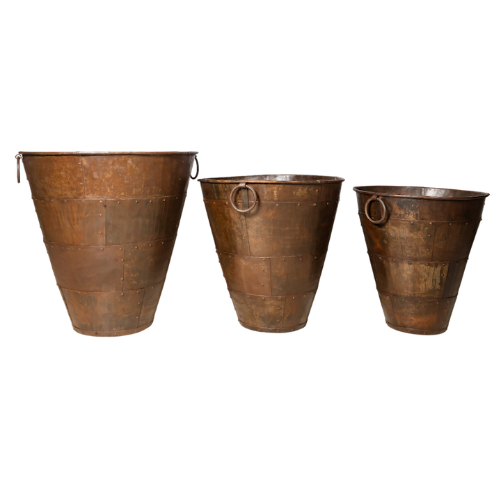 IRON BUCKET PLANTER