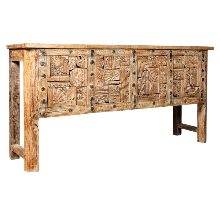 1.82M VINTAGE CARVED CONSOLE