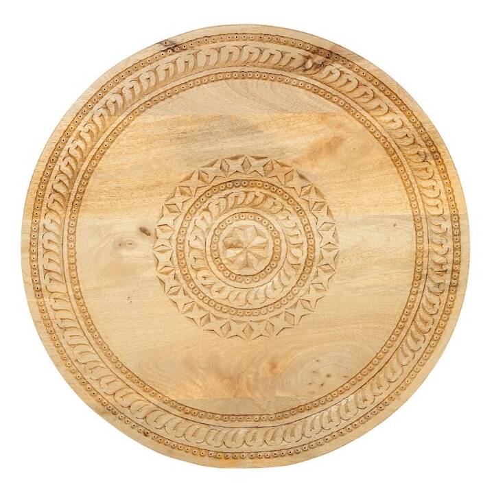 57CM CARVED ROUND WALL PANEL