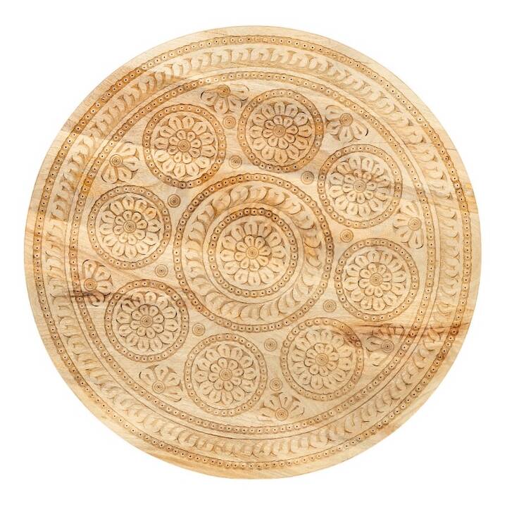 57CM CARVED ROUND WALL PANEL
