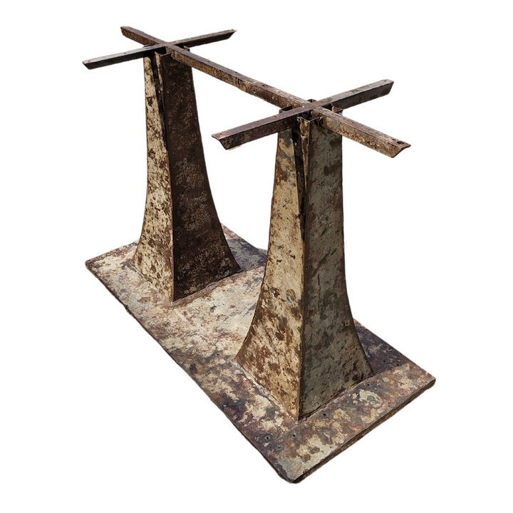 MADRASI TWIN PEDESTAL TABLE BASE