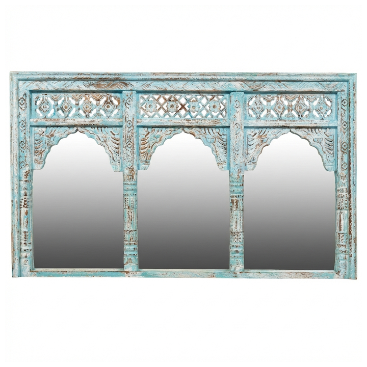 1.5M TRIPLE ARABESQUE BLUE MIRROR
