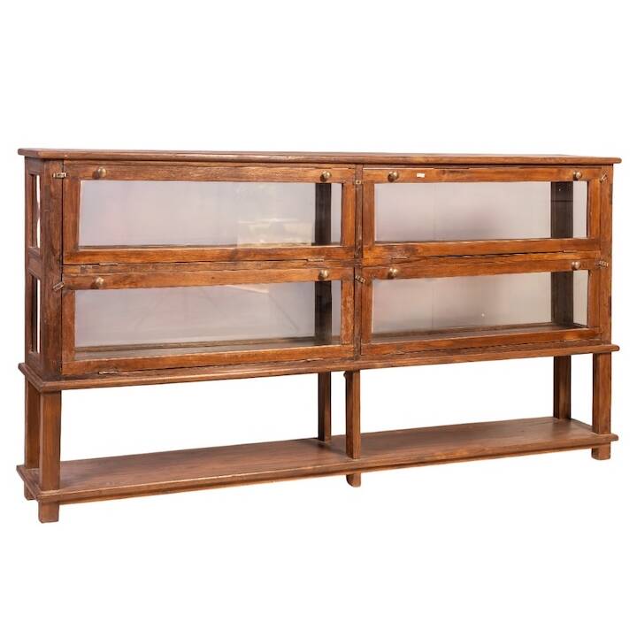 1.92M TEAK GLASS SHOWCASE