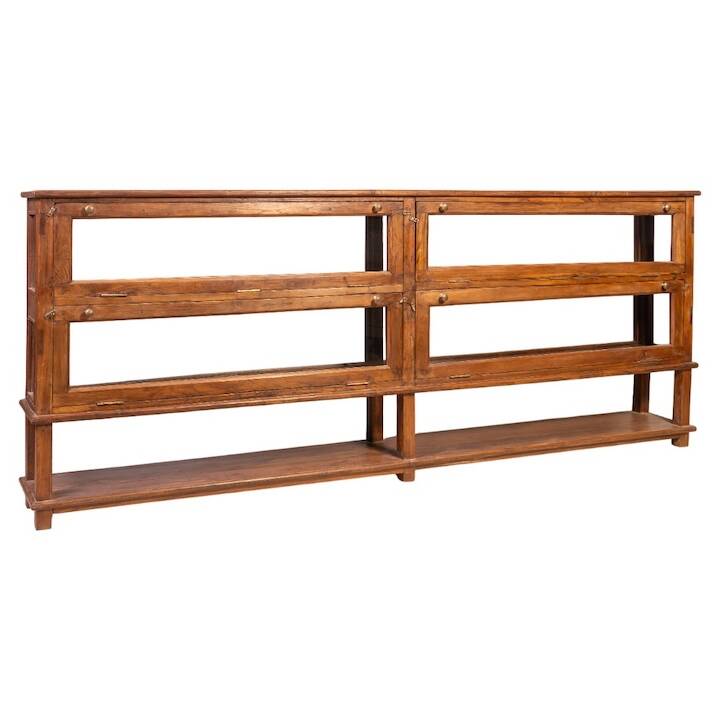 2.48M TEAK GLASS SHOWCASE