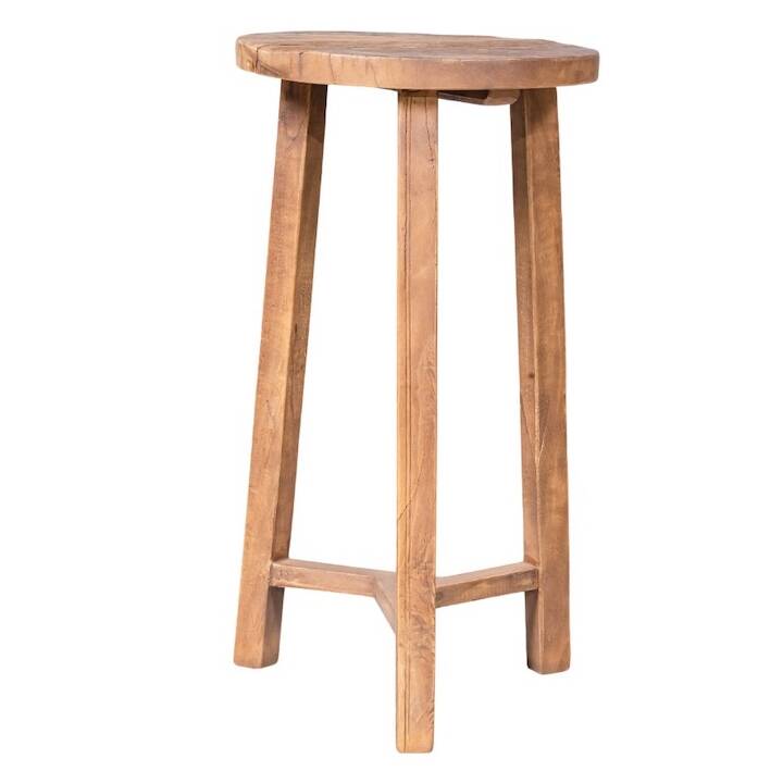 65CM ROUND RUSTIC STOOL